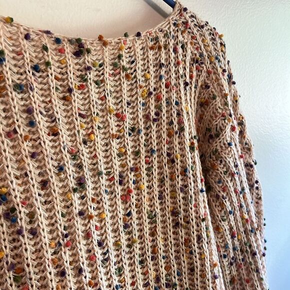 EXCELLENT CONDITION AMOLI MULTICOLOR CONFETTI KNOT TWIST SWEATER MEDIUM/LARGE - Picture 9 of 11